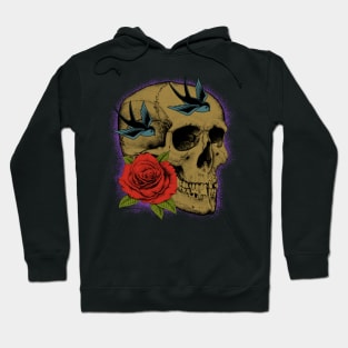 Skull rose Hoodie